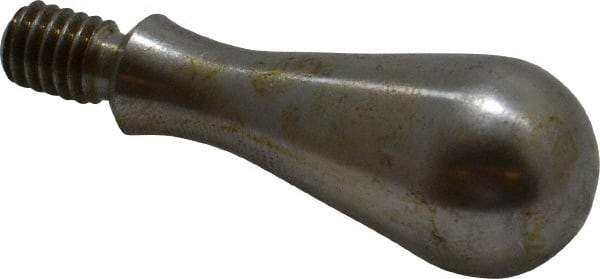 Gibraltar - 5/16-18 Threaded Stem, Fixed Handwheel & Machine Handle - Carbon Steel Bulb Shape Handle, 7/16" Long Carbon Steel Stem, 2-5/32" OAL - Benchmark Tooling