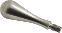 Gibraltar - 7/16-14 Threaded Stem, Fixed Handwheel & Machine Handle - Carbon Steel Bulb Shape Handle, 11/16" Long Carbon Steel Stem, 3-29/32" OAL - Benchmark Tooling