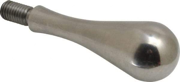 Gibraltar - 1/2-13 Threaded Stem, Fixed Handwheel & Machine Handle - Carbon Steel Bulb Shape Handle, 15/16" Long Carbon Steel Stem, 5" OAL - Benchmark Tooling