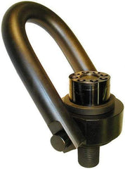 American Drill Bushing - 15,000 Lbs. Load Capacity, 6-1/2 Inch Wide x 8.73 Inch High, Extra Duty Torque Hoist Ring - 1 - 1/4-7 Thread Size, 13/4 Inch Radius, 470 Ft./Lbs. Torque Load - Benchmark Tooling