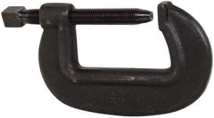 Hargrave - Extra Heavy-Duty 6-1/4" Max Opening, 3-3/8" Throat Depth, Forged Steel Standard C-Clamp - 27,500 Lb Capacity, 0" Min Opening, Standard Throat Depth, Cold Drawn Steel Screw - Benchmark Tooling