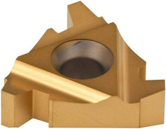 Carmex - 27IR Internal Right Hand 4 Acme Laydown Threading Insert - Grade P25C, TiN Coated Carbide - Benchmark Tooling