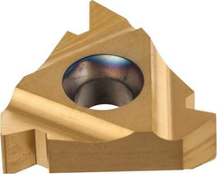 Carmex - 27IR Internal Right Hand 4.5 UN Laydown Threading Insert - Grade P25C, TiN Coated Carbide - Benchmark Tooling