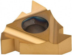 Carmex - 27IR Internal Right Hand 4.5-4 Partial Profile 60° Laydown Threading Insert - Grade P25C, TiN Coated Carbide - Benchmark Tooling