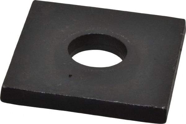 Gibraltar - 5/8" Bolt, 2" Square, Black Oxide Finish, Steel Square Flat Washer - 11/16" ID, 1/4" Thick - Benchmark Tooling
