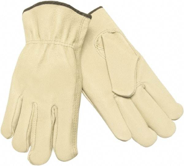 MCR Safety - Size XL General Protection Work Gloves - For Work & Driver, Uncoated, Beige, Paired - Benchmark Tooling
