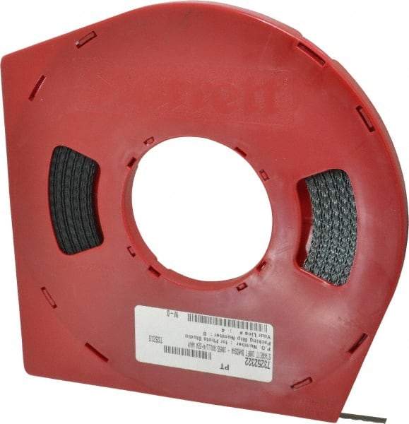 Starrett - 1/4" x 100' x 0.025" Carbon Steel Band Saw Blade Coil Stock - 32 TPI, Toothed Edge, Straight Form, Wavy Set, Flexible Back, No Rake Angle, Constant Pitch, Contour Cutting - Benchmark Tooling