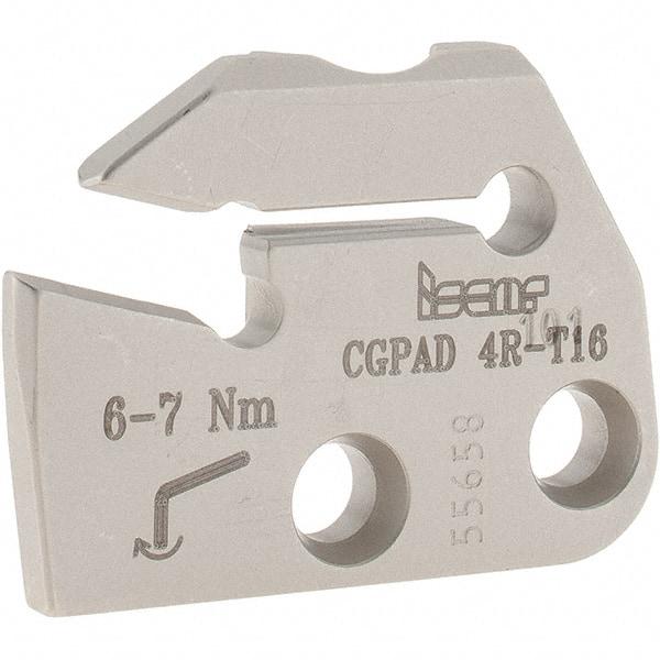 Iscar - Right Hand Cut, 5mm Insert Width, Cutoff & Grooving Support Blade for Indexables - 16mm Max Depth of Cut, 5.2mm Head Projection - Benchmark Tooling