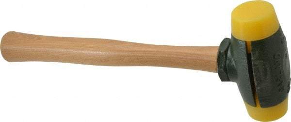 Garland - 2 Lb Head 1-1/2" Face Plastic Split Head Hammer - 12-1/2" OAL, Wood Handle - Benchmark Tooling