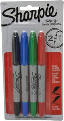 Sharpie - Black, Red, Blue, Green Wet Surface Pen - Twin Tip, AP Nontoxic Ink Fine/Ultra Fine Tip, AP Nontoxic Ink - Benchmark Tooling