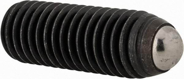 Gibraltar - 1-1/2" OAL, 1/2-13, Steel, Headless Rolling Ball End Clamping Screw - 0.334" Ball Diam - Benchmark Tooling