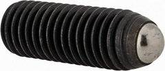 Gibraltar - 1-1/2" OAL, 1/2-13, Steel, Headless Rolling Ball End Clamping Screw - 0.334" Ball Diam - Benchmark Tooling