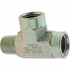 Eaton - Stainless Steel Industrial Pipe Tee - MNPT x FNPT x FNPT - Benchmark Tooling