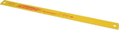 Starrett - 17" Long, 6 Teeth per Inch, High Speed Steel Power Hacksaw Blade - Toothed Edge, 1-1/4" Wide x 0.062" Thick - Benchmark Tooling