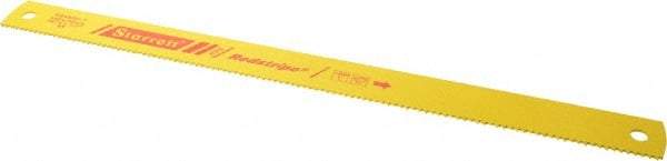 Starrett - 18" Long, 6 Teeth per Inch, High Speed Steel Power Hacksaw Blade - Toothed Edge, 1-1/2" Wide x 0.075" Thick - Benchmark Tooling