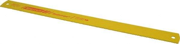 Starrett - 21" Long, 6 Teeth per Inch, High Speed Steel Power Hacksaw Blade - Toothed Edge, 1-3/4" Wide x 0.088" Thick - Benchmark Tooling