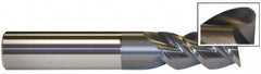 Accupro - 1/2", 3 Flute, Single End, Solid Carbide, 0.02" Corner Radius End Mill - 2-1/2" OAL, 40° Helix, Right Hand Flute, 5/8" LOC, Right Hand Cut - Benchmark Tooling