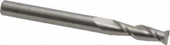 Accupro - 3/16", 2 Flute, Single End, Solid Carbide, 0.02" Corner Radius End Mill - 2" OAL, 40° Helix, Right Hand Flute, 5/8" LOC, Right Hand Cut - Benchmark Tooling