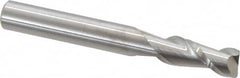 Accupro - 5/16", 2 Flute, Single End, Solid Carbide, 0.02" Corner Radius End Mill - 2-1/2" OAL, 40° Helix, Right Hand Flute, 3/4" LOC, Right Hand Cut - Benchmark Tooling