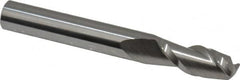 Accupro - 5/16", 2 Flute, Single End, Solid Carbide, 0.045" Corner Radius End Mill - 2-1/2" OAL, 40° Helix, Right Hand Flute, 3/4" LOC, Right Hand Cut - Benchmark Tooling