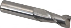 Accupro - 5/8", 2 Flute, Single End, Solid Carbide, 0.03" Corner Radius End Mill - 3-1/2" OAL, 40° Helix, Right Hand Flute, 1-1/4" LOC, Right Hand Cut - Benchmark Tooling