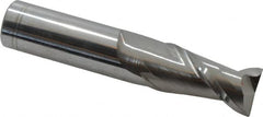 Accupro - 3/4", 2 Flute, Single End, Solid Carbide, 0.02" Corner Radius End Mill - 4" OAL, 40° Helix, Right Hand Flute, 1-1/2" LOC, Right Hand Cut - Benchmark Tooling