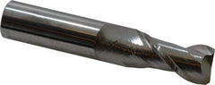 Accupro - 3/4", 2 Flute, Single End, Solid Carbide, 0.06" Corner Radius End Mill - 4" OAL, 40° Helix, Right Hand Flute, 1-1/2" LOC, Right Hand Cut - Benchmark Tooling