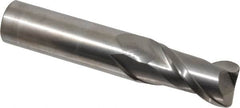 Accupro - 3/4", 2 Flute, Single End, Solid Carbide, 0.09" Corner Radius End Mill - 4" OAL, 40° Helix, Right Hand Flute, 1-1/2" LOC, Right Hand Cut - Benchmark Tooling