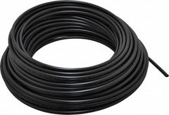 Parker - 11/64" ID x 1/4" OD, 0.04" Wall Thickness, 100' Long, Polyethylene Tube - Black, 120 Max psi, -80 to 150°F - Benchmark Tooling