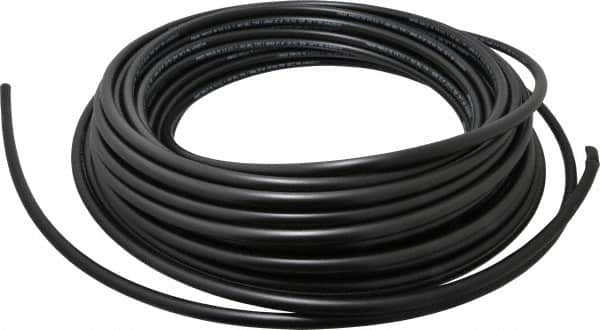 Parker - 1/4" ID x 3/8" OD, 1/16" Wall Thickness, 100' Long, Polyethylene Tube - Black, 125 Max psi, -80 to 150°F - Benchmark Tooling