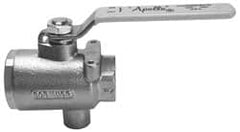 Apollo - 1-1/2" Pipe, Full Port, Bronze Standard Ball Valve - 2 Piece, Inline - One Way Flow, FNPT x FNPT Ends, Lever Handle, 125 WOG - Benchmark Tooling