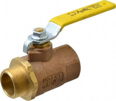 Apollo - 1-1/4" Pipe, Standard Port, Bronze Standard Ball Valve - 2 Piece, Inline - One Way Flow, MNPT x FNPT Ends, Lever Handle, 600 WOG, 150 WSP - Benchmark Tooling