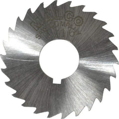 Made in USA - 1-1/2" Diam x 1/16" Blade Thickness x 1/2" Arbor Hole Diam, 26 Tooth Slitting and Slotting Saw - Arbor Connection, Right Hand, Uncoated, High Speed Steel, Concave Ground, Contains Keyway - Benchmark Tooling