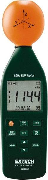 Extech - 8 Ghz Max, LCD Display, RF and EMF Meter - 9V Power Supply - Benchmark Tooling