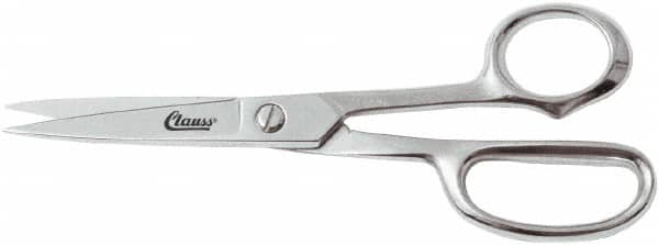 Clauss - 5" LOC, 8-1/2" OAL Shears - Steel Handle, For Paper, Fabric - Benchmark Tooling