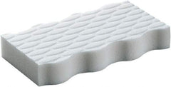 Mr. Clean - 2.4" Long x 4.6" Wide x 0.7" Thick Eraser - Medium-Duty, White - Benchmark Tooling