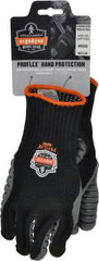Ergodyne - Size M (8) Cotton/Nylon Anti-Vibration/Impact Protection Work Gloves - For General Purpose, Uncoated, Elastic Band Cuff, Full Fingered, Black, Paired - Benchmark Tooling