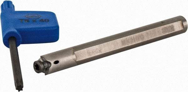 Iscar - MGCH, Internal, 1.5mm Max Depth of Cut, 0.5 to 4mm Groove Width, Indexable Grooving Tool Holder - GIQ.. Insert Compatibility, 6mm Shank Width, 62mm OAL, Through Coolant - Benchmark Tooling