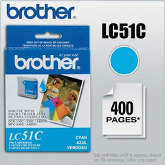 Brother - Cyan Ink Cartridge - Use with Brother DCP-130C, 330C, 350C, intelliFAX-1860C, 1960C, 2480C, 2580C, MFC-230C, 240C, 440CN, 465CN, 665CW, 685CW, 845CW, 885CW, 3360C - Benchmark Tooling