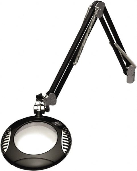 O.C. White - 43 Inch, Clamp on, LED, Black, Magnifying Task Light - 4 Watt, 2x Magnification, 6 Inch Wide, 6 Inch Long - Benchmark Tooling