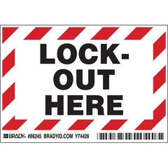 Brady - Safety & Facility Labels Message Type: Accident Prevention Header: None - Benchmark Tooling