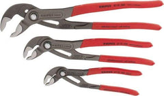 Knipex - 3 Piece Pipe Wrench & Water Pump Plier Set - Comes in Plastic Deep-Drawn Packaging - Benchmark Tooling