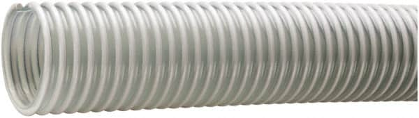 Kuriyama of America - 2-1/2" ID x 3.07" OD, 40 Max psi, Full In. Hg, Dry Material Handling & Transfer Hose - PVC, -40 to 150°F, 3" Bend Radius, 100' Coil Length, Clear - Benchmark Tooling