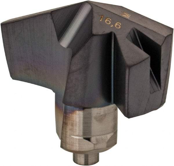 Iscar - Series ICM, 0.654" Diam Grade IC908 140° Replaceable Drill Tip - Carbide, TiAlN Finish, 16 Seat Size, Through Coolant - Benchmark Tooling