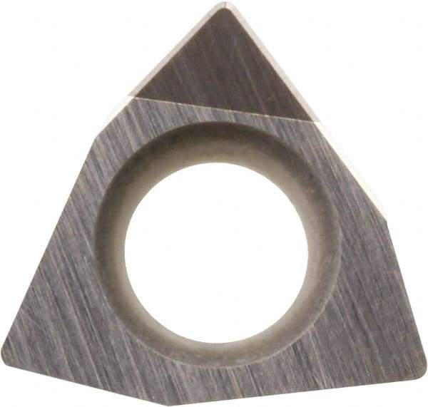 Kyocera - WBGW1.211 Grade KBN525 CBN Turning Insert - Uncoated, 80° Trigon, 5/32" Inscr Circle, 1/16" Thick, 1/64" Corner Radius - Benchmark Tooling