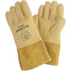 TILLMAN - Welder's & Heat Protective Gloves - 4" CUFF GOLD XL 1/PR PIGSKIN HD MIG GLOVES - Benchmark Tooling