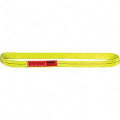 Lift-All - 3' Long x 1" Wide, 2,000 Lb Vertical Capacity, Polyester Web Sling - 1,600 Lb Choker Capacity - Benchmark Tooling