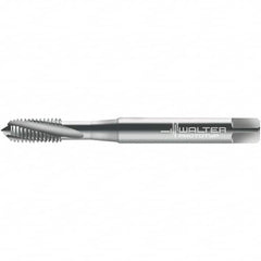 Walter-Prototyp - #4-48 DIN 2184-1 3 Flute 3B Semi-Bottoming Spiral Flute Tap - High Speed Steel, Uncoated, 57.16mm OAL, Right Hand Flute, Right Hand Thread, 2.290, Series 23400 - Benchmark Tooling