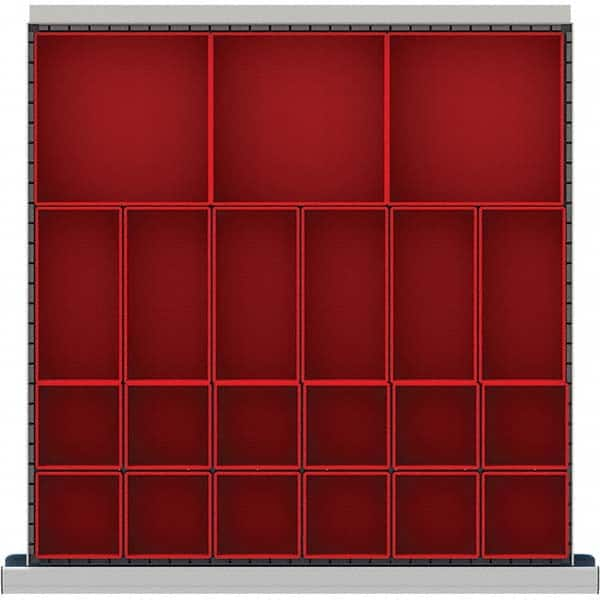 LISTA - 21-Compartment Drawer Divider Layout for 2.17" High Drawers - Benchmark Tooling