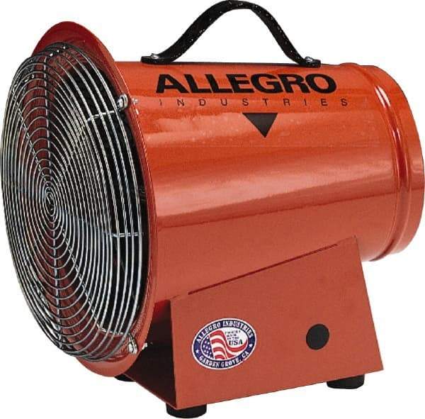 Allegro - 8" Inlet, Electric AC Axial Blower - 0.33 hp, 1,275 CFM, 120 Max Voltage Rating - Benchmark Tooling